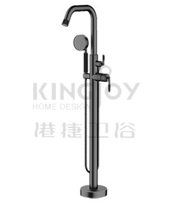 (KJ826M004 Matte Black) Single lever bath/shower mixer floor-mounted