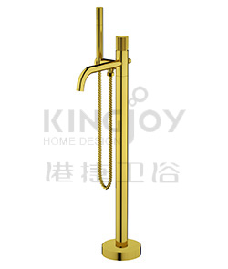 (KJ827M001 Brushed Gold-Ti) Single lever bath/shower mixer floor-mounted