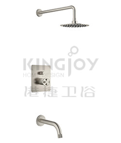 (KJ8267201 Brushed Nickel PVD) Single lever concealed bath/shower mixer