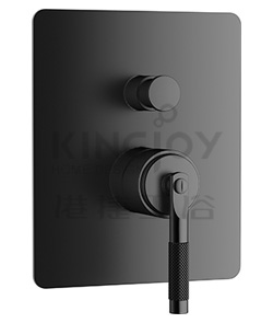 (KJ826X001 Matte Black) Single lever wall 4-way mixer with diverter
