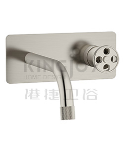 (KJ826V000 Brushed Nickel PVD) Single lever wall basin mixer