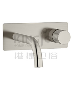 (KJ827V000 Brushed Nickel PVD) Single lever wall basin mixer