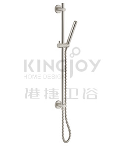 (KJ8077906 Brushed Nickel PVD) Slide rail set with handshower and flexible hose