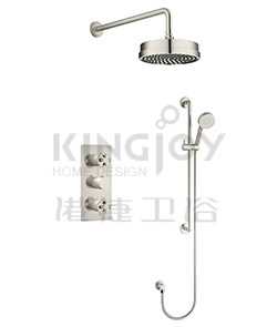(KJ8268420 Brushed Nickel PVD-2) Thermostatic concealed shower mixer