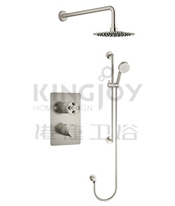 (KJ8268440 Brushed Nickel PVD) Thermostatic concealed shower mixer