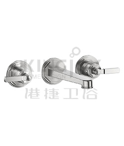 (KJ861Q003) Two-handle wall basin mixer