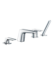 (KJ802R001) 4-hole deck bath/shower mixer