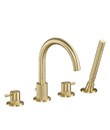 (KJ807R038) 4-hole deck bath/shower mixer