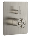 (KJ826X020 Brushed Nickel PVD) Concealed pressure balance valve with diverter