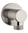 (KJ8077640 Brushed Nickel PVD) Shower holder with outlet