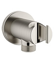 (KJ8077650 Brushed Nickel PVD) Shower holder with outlet