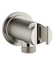 (KJ8267650 Brushed Nickel PVD) Shower holder with outlet
