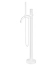 (KJ827M001-Matte White) Single lever bath/shower mixer floor-mounted