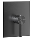 (KJ869Y010 枪灰拉丝) Single lever concealed shower mixer without diverter