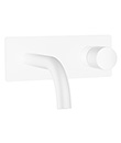 (KJ827V000-Matte White) Single lever wall basin mixer