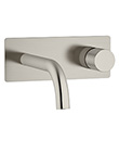 (KJ827V000 Brushed Nickel PVD) Single lever wall basin mixer