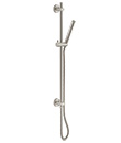 (KJ8077906 Brushed Nickel PVD) Slide rail set with handshower and flexible hose