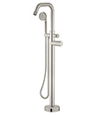(KJ826M015 Brushed Nickel PVD) Thermostatic bath/shower mixer floor-mounted