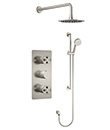 (KJ8268420 Brushed Nickel PVD) Thermostatic concealed shower mixer