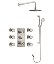 (KJ8268430 Brushed Nickel PVD) Thermostatic concealed shower mixer