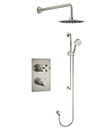 (KJ8268440 Brushed Nickel PVD) Thermostatic concealed shower mixer