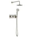 (KJ8268441 Brushed Nickel PVD) Thermostatic concealed shower mixer