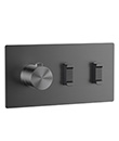(KJ8674101) Thermostatic shower mixer with 2 slide handle