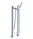 Two-handle deck bath/shower mixer floor-mounted